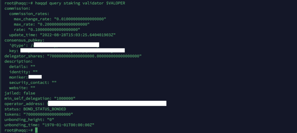 Haqq staking delegation